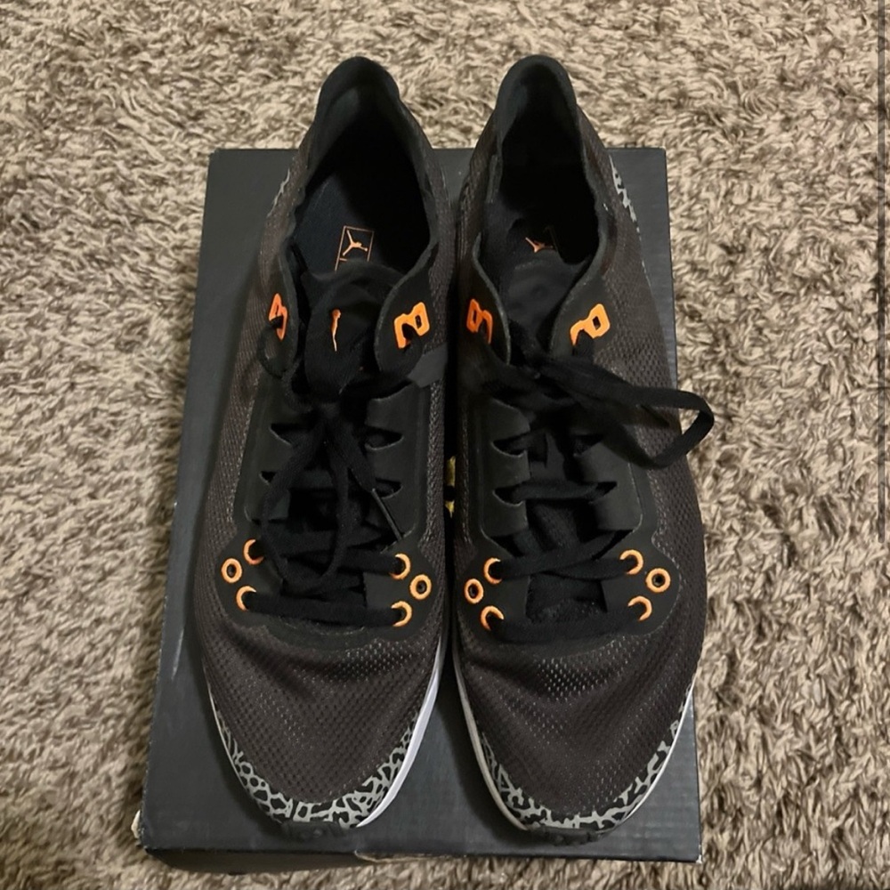 Stylish Black and Orange Men's Sneakers